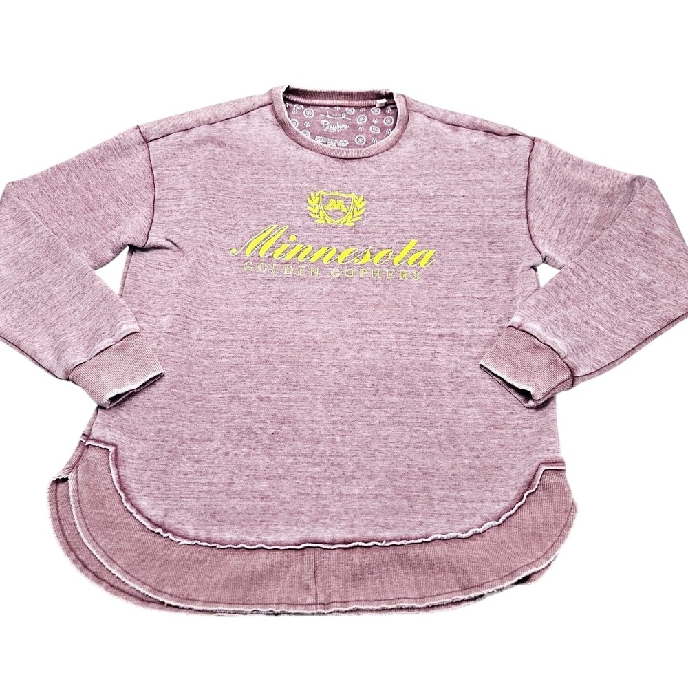 Minnesota Golden Gophers Pressbox Sweatshirt Womens Large Maroon NCAA Collegiate